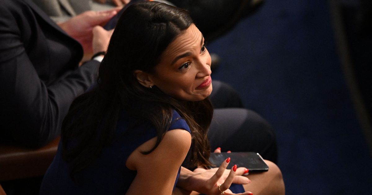 Rep. Alexandria Ocasio-Cortez watches Republicans during the second vote for speaker of the House at the U.S. Capitol in Washington, D.C., on Jan. 3.