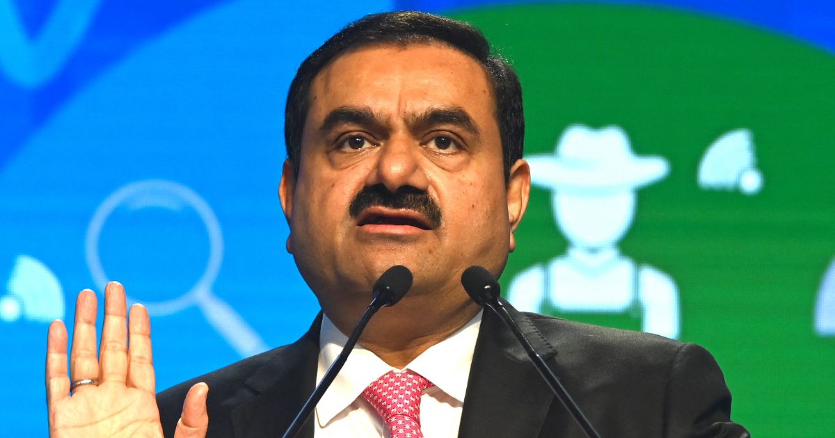 Gautam Adani, chairman of the Indian conglomerate Adani Group, speaks at the World Congress of Accountants in Mumbai on Nov. 19.
