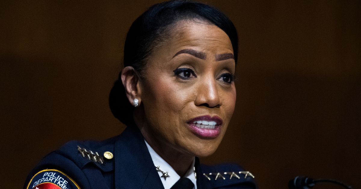 Cerelyn C.J. Davis, then the Durham police chief, testifies before the Senate Judiciary Committee in Washington, D.C., on June 16, 2020.