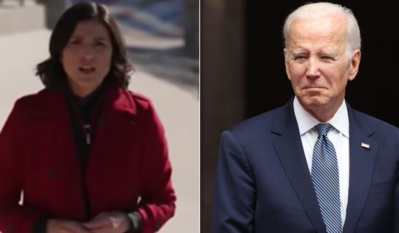 During a Monday segment, CNN correspondent Rosa Flores, left, discussed President Joe Biden's, right, visit to the border in El Paso, Texas, and the difference between the city Biden saw and the actual impact the border crisis has had in the area.
