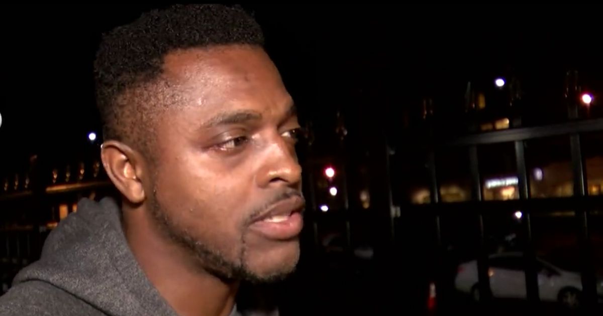 The uncle of Buffalo Bills safety Damar Hamlin, Dorrian Glenn, gave an update on his nephew's condition from outside of the hospital on Tuesday night.
