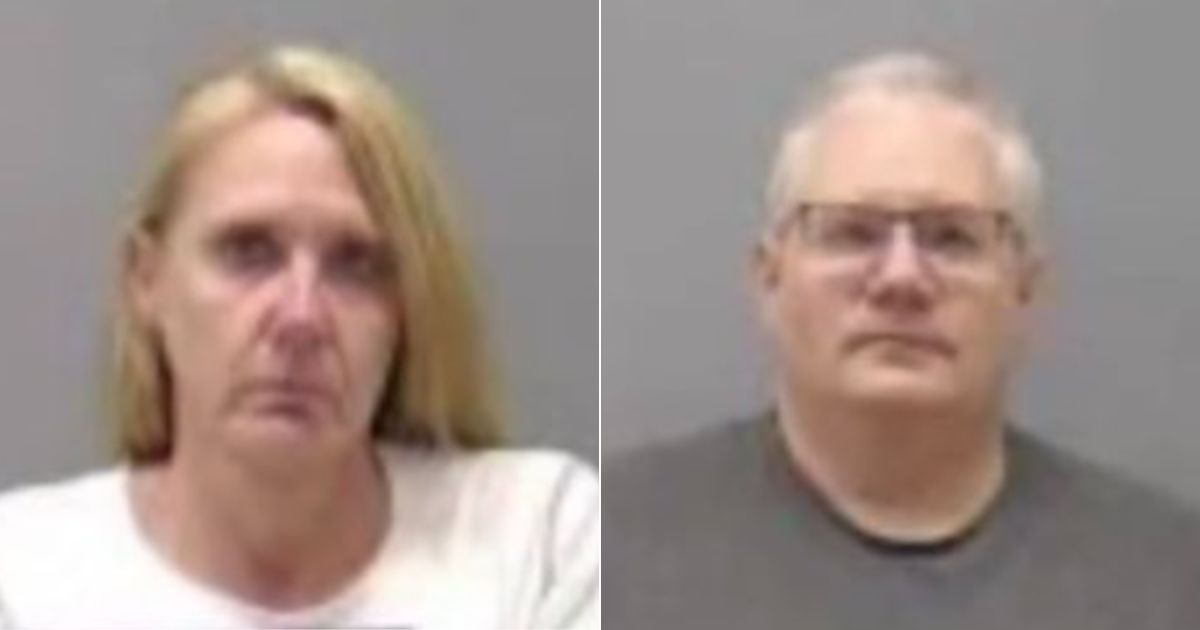 Two Illinois EMS workers, Peter Cadigan, right, and Peggy Finley, left, have been charged with first-degree murder after their patient, Earl Moore Jr., died.