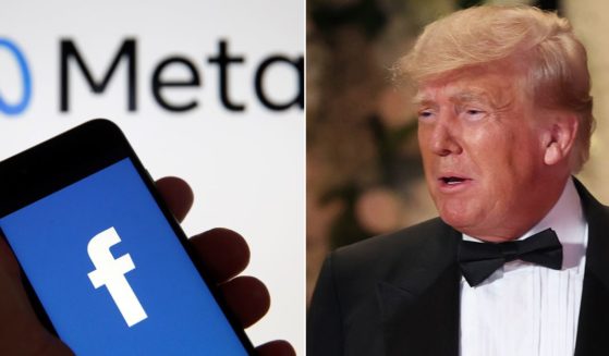 ACLU members are in a tizzy over the organization's post supporting Meta's decision to allow Donald Trump, right, back on Facebook.
