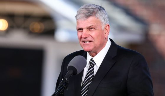 Franklin Graham, one of the speakers at Friday's March for Life, brought a special guest with him to an interview.