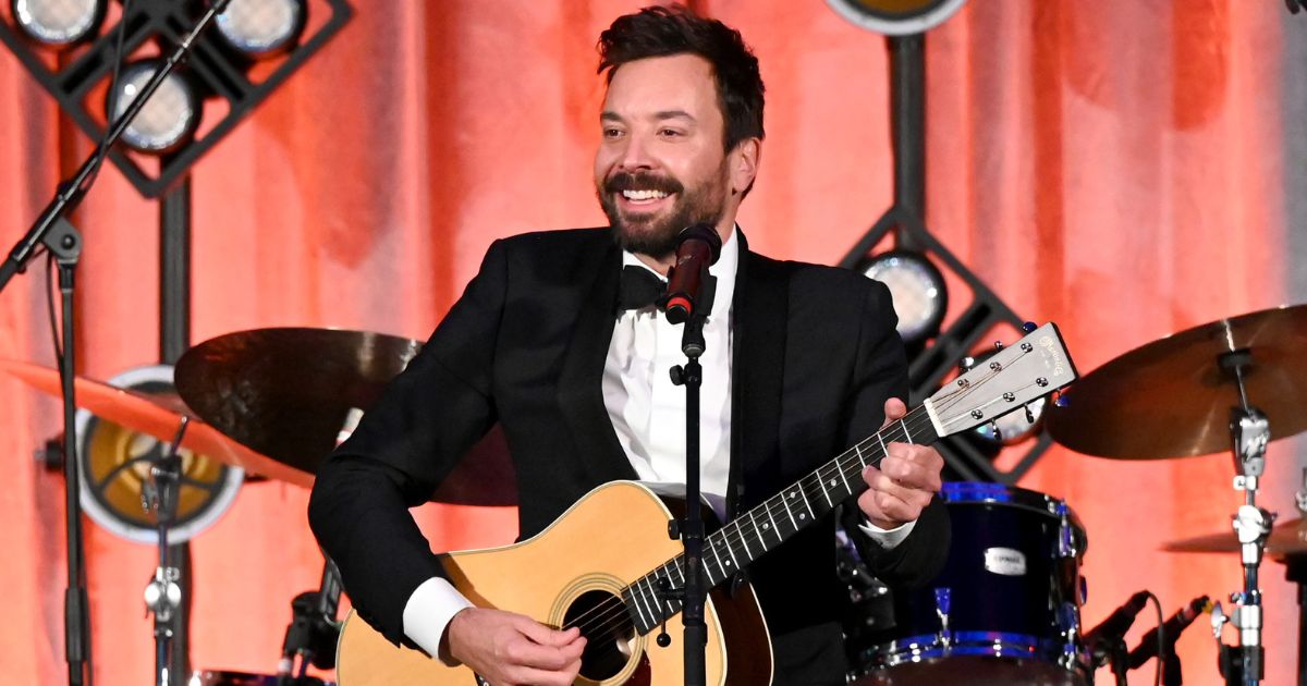 "The Tonight Show" host Jimmy Fallon performs onstage at the American Museum of Natural History's 2022 Museum Gala in New York City, on Dec. 1.