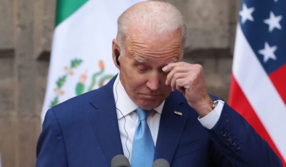 President Joe Biden participates in a news conference during the "2023 North American Leaders" Summit in Mexico City, Mexico, on Tuesday.