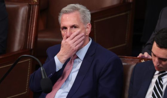 House Minority Leader Kevin McCarthy reacts as representatives cast their votes for speaker of the House on Tuesday in Washington, D.C.