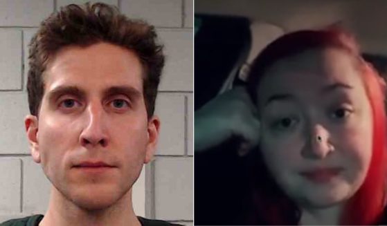 In a recent TikTok video, a college student named Hayley, right, details a Tinder date she had with suspected murderer Bryan Kohberger, left.