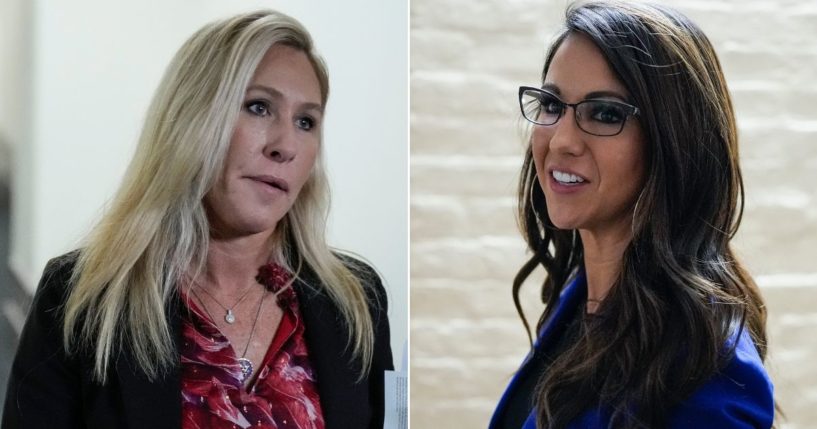Tempers flared between Georgia Rep. Marjorie Taylor Greene, left, and Colorado Rep. Lauren Boebert during the contentious voting for House Speaker earlier this month.