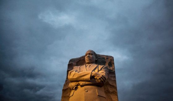 Early morning light shines on the Martin Luther King Jr. Memorial on the National Mall on Jan. 19, 2015, in Washington, D.C.