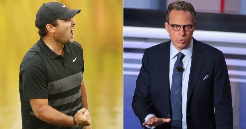 Attorneys for American golfer Patrick Reed, left, are threatening a huge lawsuit if CNN doesn't apologize for a recent segment by Jake Tapper, right, and Bob Costas.