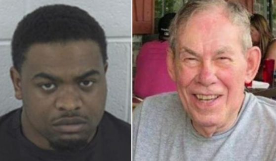 Terry McMillian Jr., left, was arrested on Tuesday in connection with the death of 82-year-old Gary Rasor.