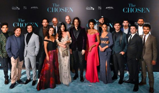 The cast of "The Chosen" attends the theatrical premier for season 3 during a charity fundraiser at Fox Theater in Atlanta on Nov. 15, 2022.