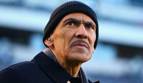 Former NFL coach and current NBC broadcaster, Tony Dungy, looks on before the Philadelphia Eagles take on the Atlanta Falcons in the NFC Divisional Playoff game at Lincoln Financial Field in Philadelphia, Pennsylvania, on Jan. 18, 2018.