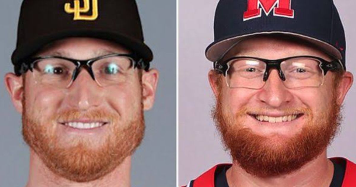 Minor League Baseball players Brady Feigl and Brady Feigl took a DNA test that proved they are not related. Both have pitched for several teams. The Brady on the left is 32 and played for the Long Island Ducks last season. The Brady on the right is 27 and played for the Las Vegas Aviators and Midland RockHounds in 2021, and he pitched for the University of Mississippi from 2016-18.