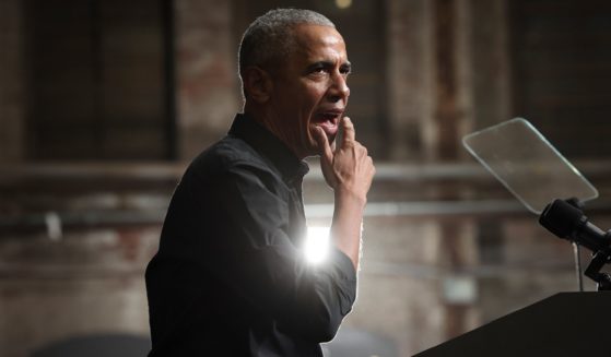 Former President Barack Obama campaigns for Democrats in the Georgia Senate runoff elections at a Dec. 1 rally in Atlanta.