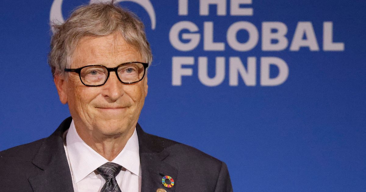 Philanthropist Bill Gates speaks during the Global Fund Seventh Replenishment Conference in New York on Sept. 21, 2022.