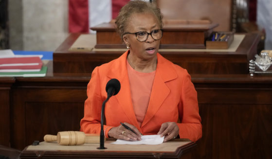 Clerk of the House of the Representatives Cheryl Johnson speaks to members in the House chamber as the House meets for the third day to elect a speaker and convene the 118th Congress Thursday.