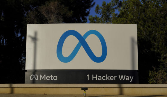 Meta's logo is displayed at the company headquarters in Menlo Park, California, on Nov. 9.