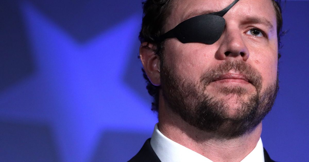 Rep. Dan Crenshaw speaks on “The Fate of Our Culture and Our Nation Hangs in the Balance” during the CPAC Direct Action Training at the annual Conservative Political Action Conference in National Harbor, Maryland, on Feb. 26, 2020.