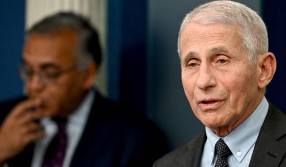 National Institute of Allergy and Infectious Diseases Director Anthony Fauci speaks during the daily press briefing in the James S Brady Press Briefing Room of the White House in Washington, D.C, on Nov. 22, 2022.