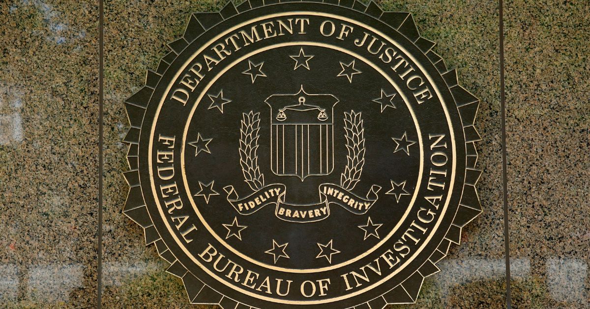 he FBI seal is seen outside the headquarters building in Washington, DC on July 5, 2016.