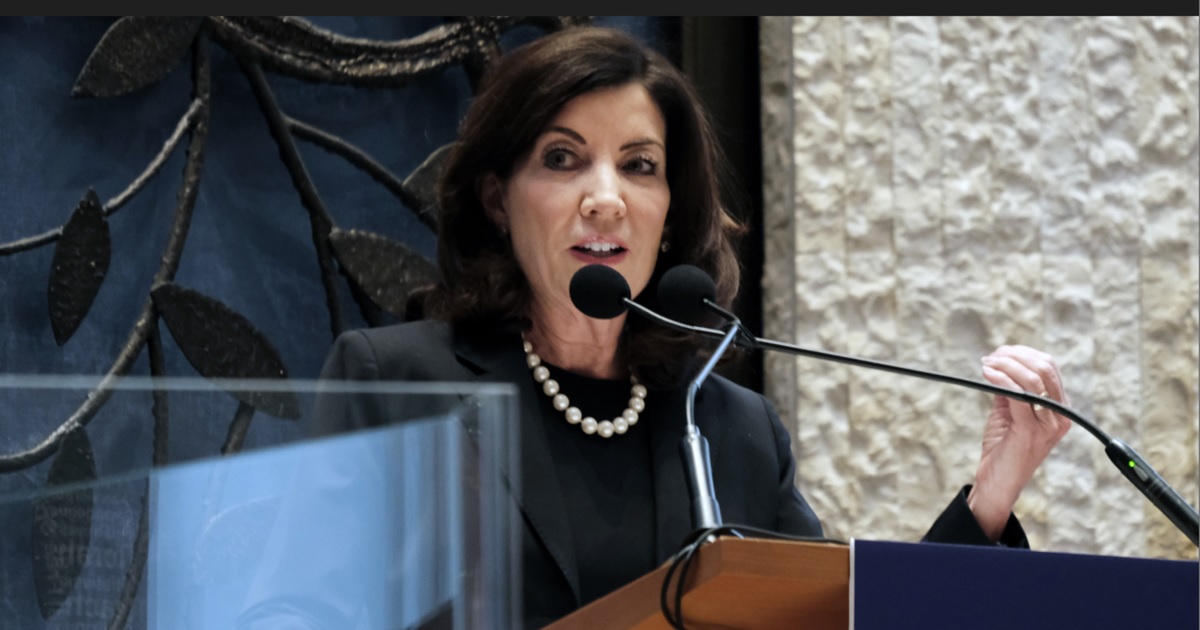 New York Gov. Kathy Hochul, pictured in a file photo from December.