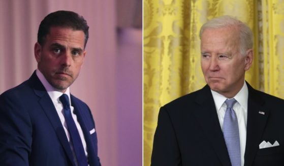 Hunter Biden, left, in a 2016 file photo; President Joe Biden, right, in a White House picture last week.