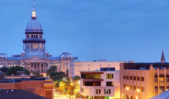 The Illinois state Capitol in Springfield is pictured in a stock photo.