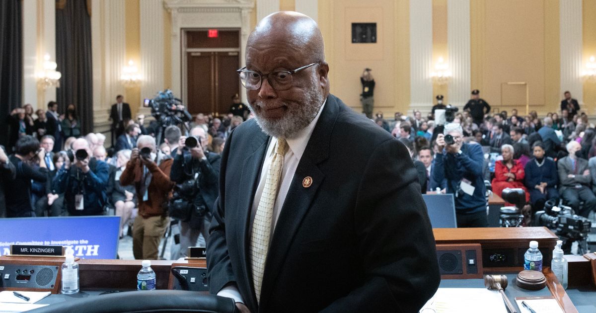 Committee Chairman Rep. Bennie Thompson (D-MS) leaves following the final meeting of the January 6 Committee in the Canon House Office Building on Capitol Hill on December 19, 2022 in Washington, DC.