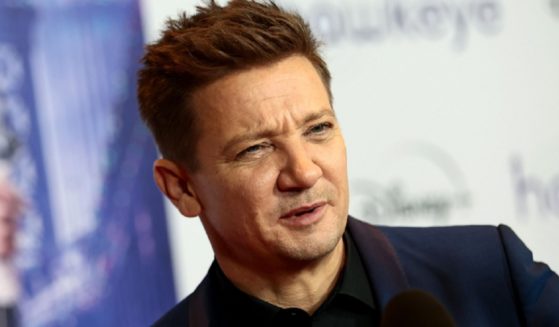 Actor Jeremy Renner is pictured in a 2021 file photo attending the "Hawkeye" Special Screening at AMC Lincoln Square Theater in New York City.