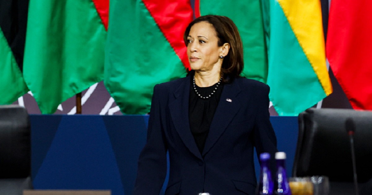 Vice President Kamala Harris, pictured in a December photo from the Africa Leaders Summit in Washington.