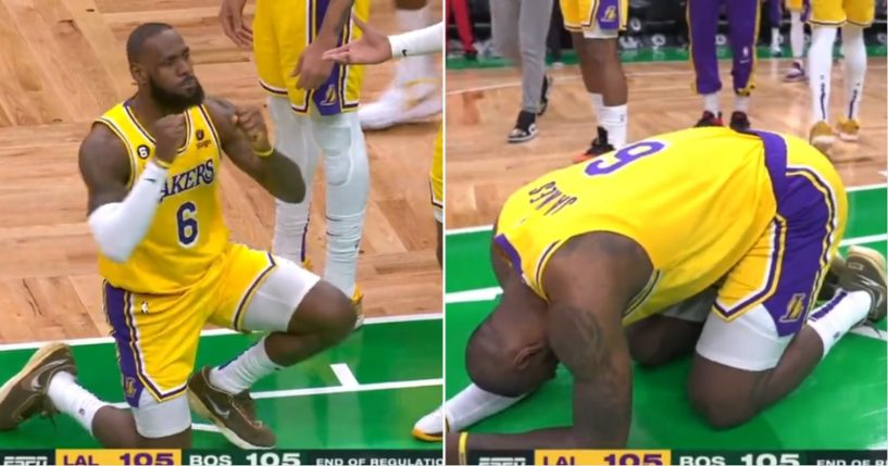Los Angeles Lakers superstar LeBron James has a meltdown Saturday over a missed calling during a Lakers-Celtics game at Boston's TD Garden.