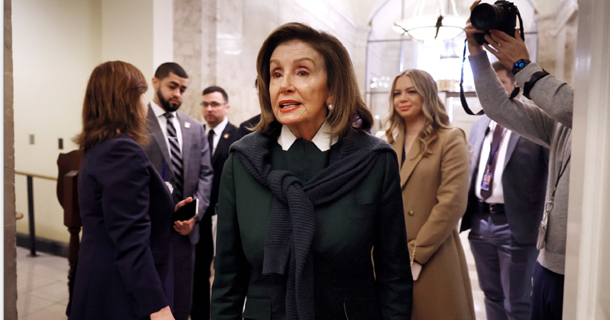 Former House Speaker Nancy Pelosi, pictured in a Jan. 4 file photo in a hall in the Capitol.