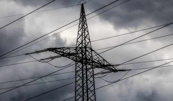 A transmission tower is seen in the above stock image.