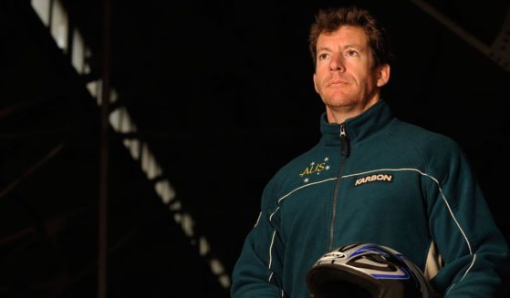 Duncan Pugh poses for a portrait during the Australian bobsleigh training session at the Melbourne Docklands in Melbourne, Australia, on Aug. 15, 2009.