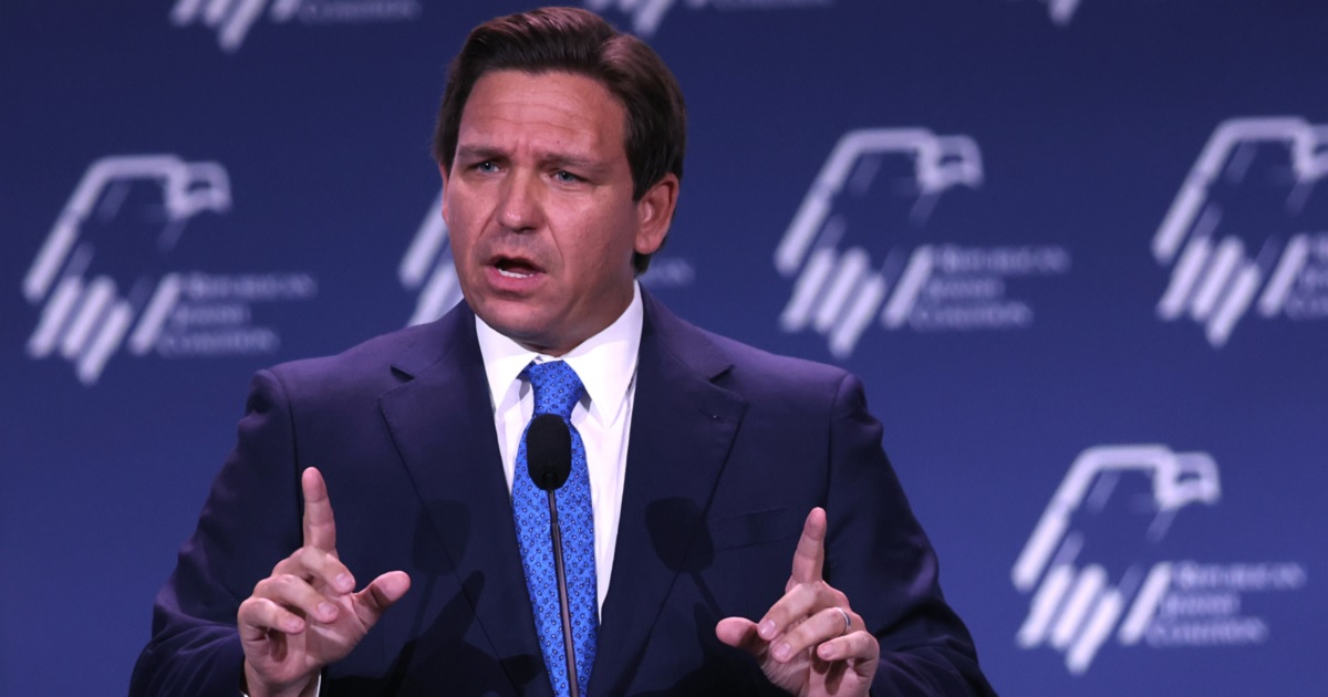 Florida Gov. Ron DeSantis, pictured in a November file photo from a speech in Las Vegas.