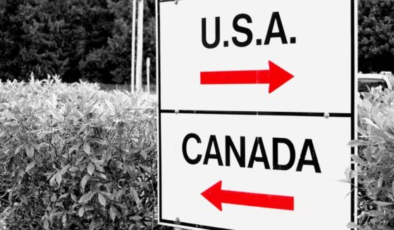 The above image is of a U.S. and Canada sign.