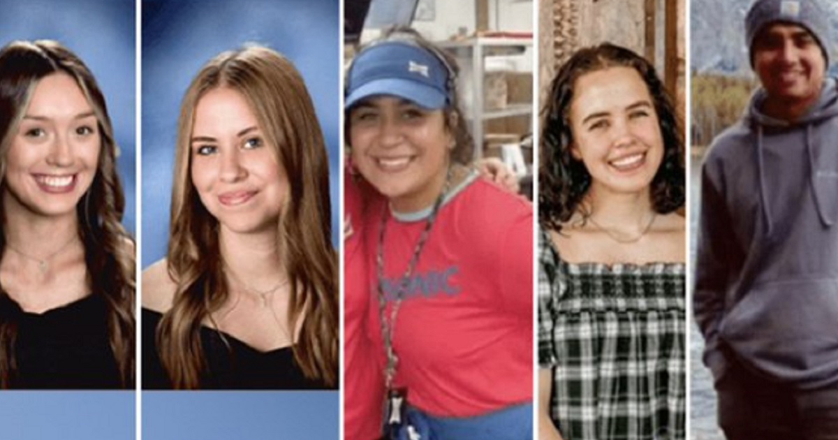 The five young people killed in a highway collision in Wyoming Jan. 22.