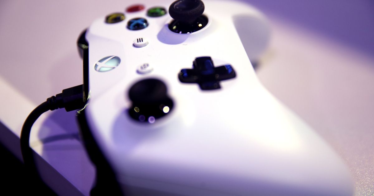 A detailed view of an Xbox One controller during day one of the 2019 ePremier League Finals at Gfinity Arena on March 28, 2019, in London.
