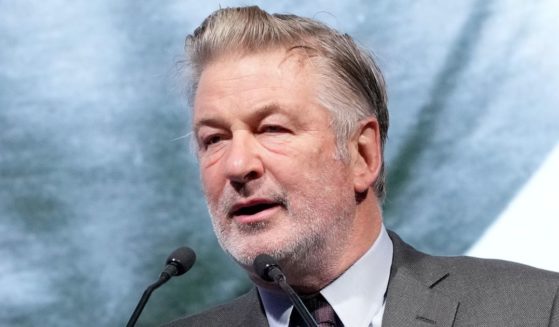 Alec Baldwin speaks onstage at the Robert F. Kennedy Human Rights Ripple of Hope Gala at the Hilton in New York City on Dec. 6, 2022.