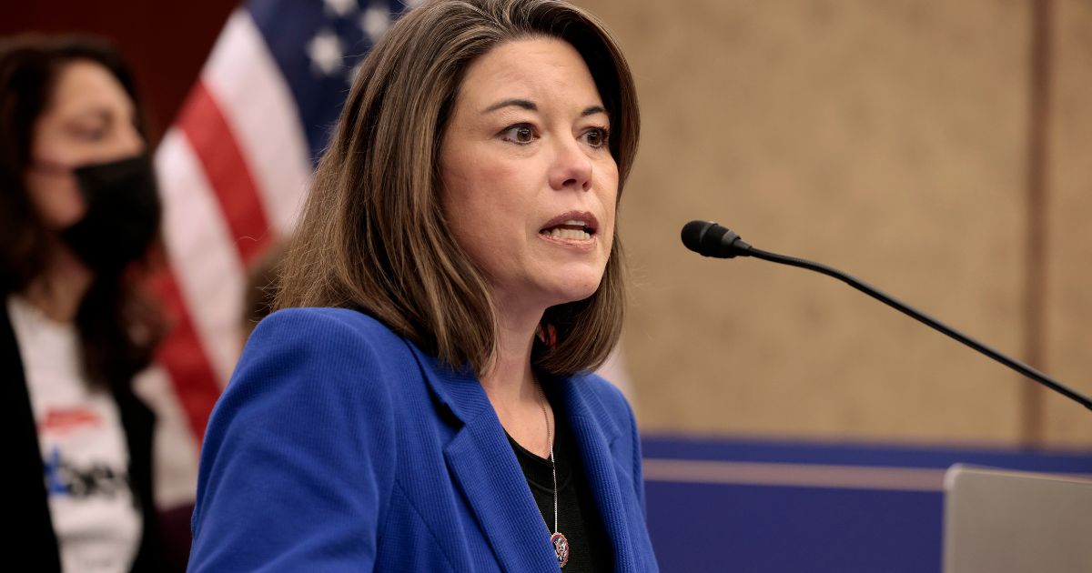 Rep. Angie Craig speaks at a news conference at the U.S. Capitol on Dec. 14, 2021, in Washington, D.C.