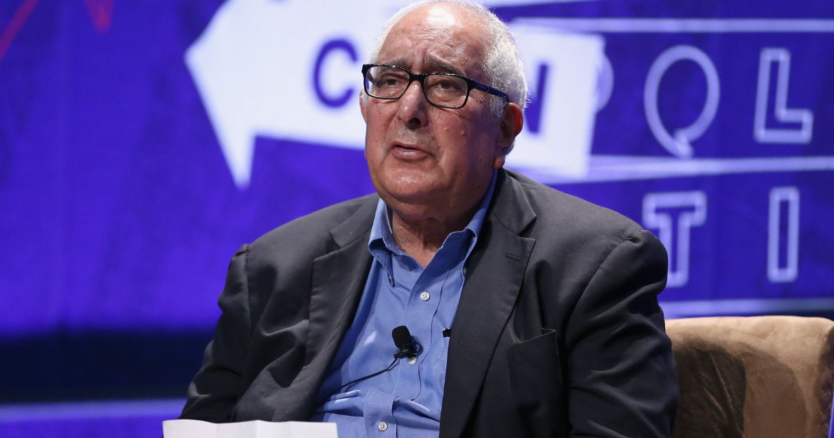 Ben Stein peaks onstage during Politicon 2018 at Los Angeles Convention Center in Los Angeles, California, on Oct. 20, 2018.