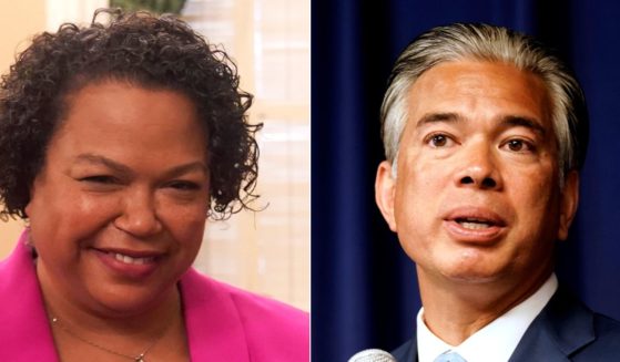California's Attorney General Rob Bonta, right, is having his budget overseen by his wife, California Assemblywoman Mia Bonta, left.
