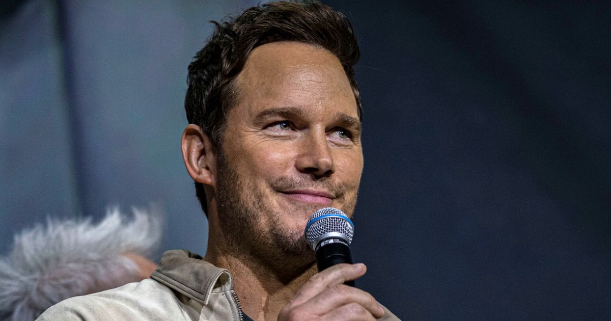 Chris Pratt speaks onstage during Comic-Con International at the San Diego Convention Center in San Diego on July 23, 2022.