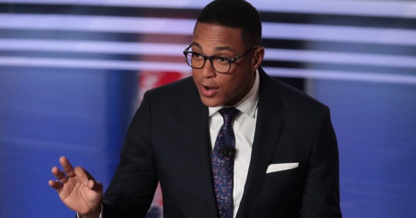 CNN host and moderator Don Lemon speaks to the crowd attending a Democratic presidential debate at the Fox Theatre in Detroit on July 31, 2019.