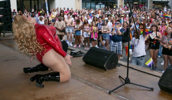 Drag shows, such as this one in Raleigh, North Carolina, are becoming increasingly popular across the country, with many adults bringing children to performances. The Missouri attorney general is taking a stand against educators that brought students to one such event.