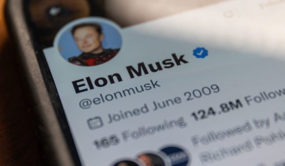 Elon Musk's Twitter page is displayed on a smartphone on Jan. 7 in Glastonbury, England.