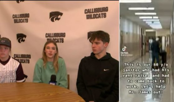 Callisburg High School students talk about what prompted them to start a fundraiser for an 80-year-old man who had to take a job as their school janitor.