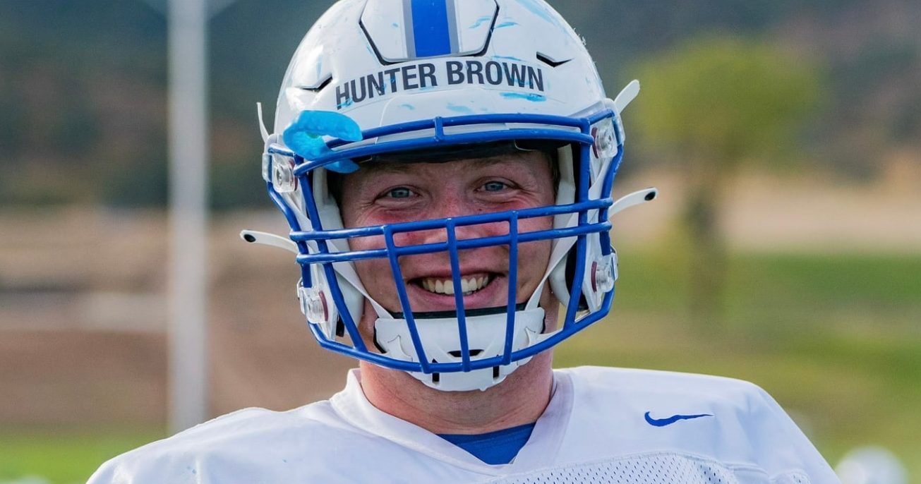 Air Force Academy offensive lineman Hunter Brown, 21, collapsed and died on Jan. 9.